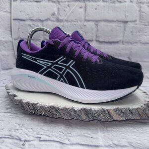 Asics Womens Gel-Excite 10 1012B418 Black Purple Running Shoes Sneakers Size 8